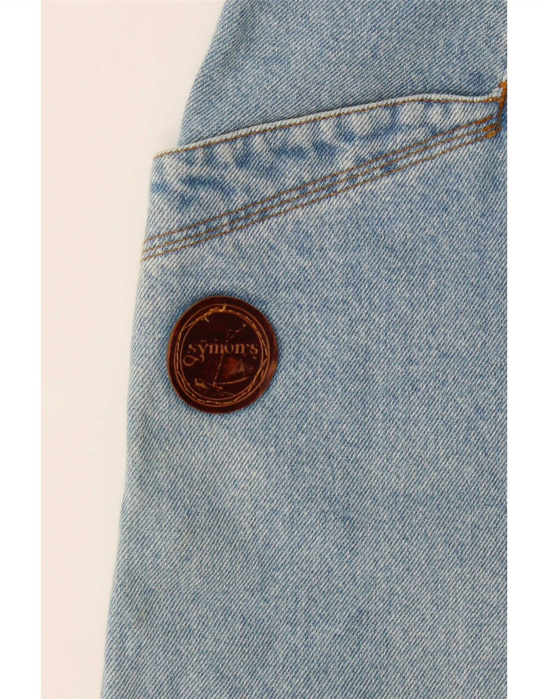 jupe en denim femme vintage W32 Bleu moyen