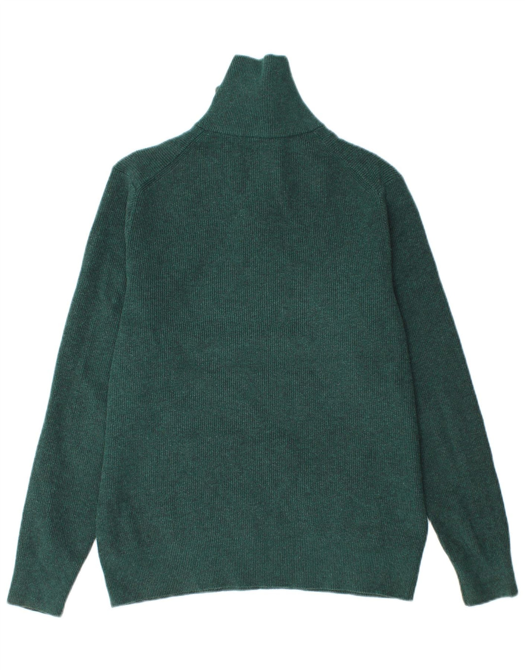 Marks & Spencer Pull col zippé homme vert moyen polyester
