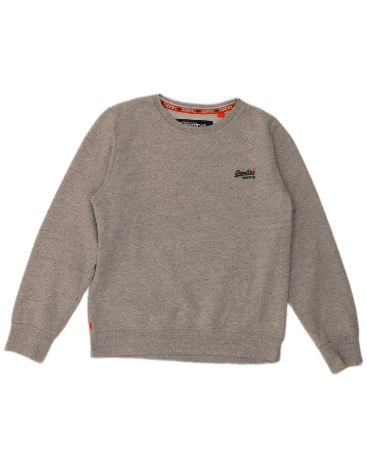 Superdry Homme Sweatshirt Jumper XL Gris Coton