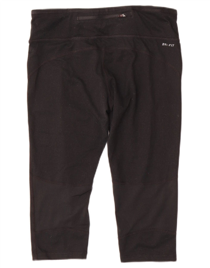 Nike Legging Capri Dri Fit pour femme UK 14 Noir moyen