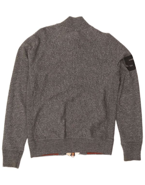 Superdry Veste de Survêtement Graphique Homme Grand Gris Coton