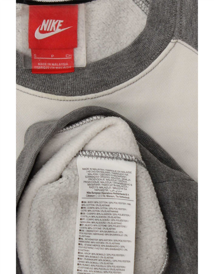 Nike Sweat-shirt graphique pour homme en coton color block Gris Taille S