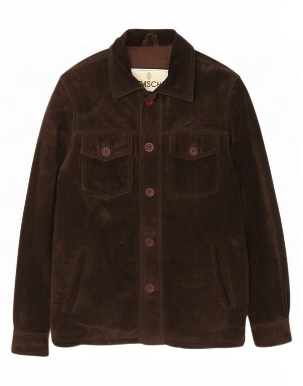 Braschi Veste en daim pour homme UK 40 Large Marron