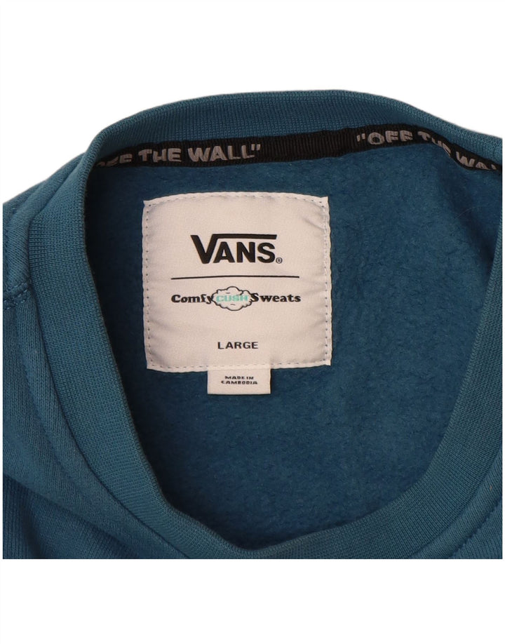 VANS Sweat-shirt pour hommes en coton bleu grand