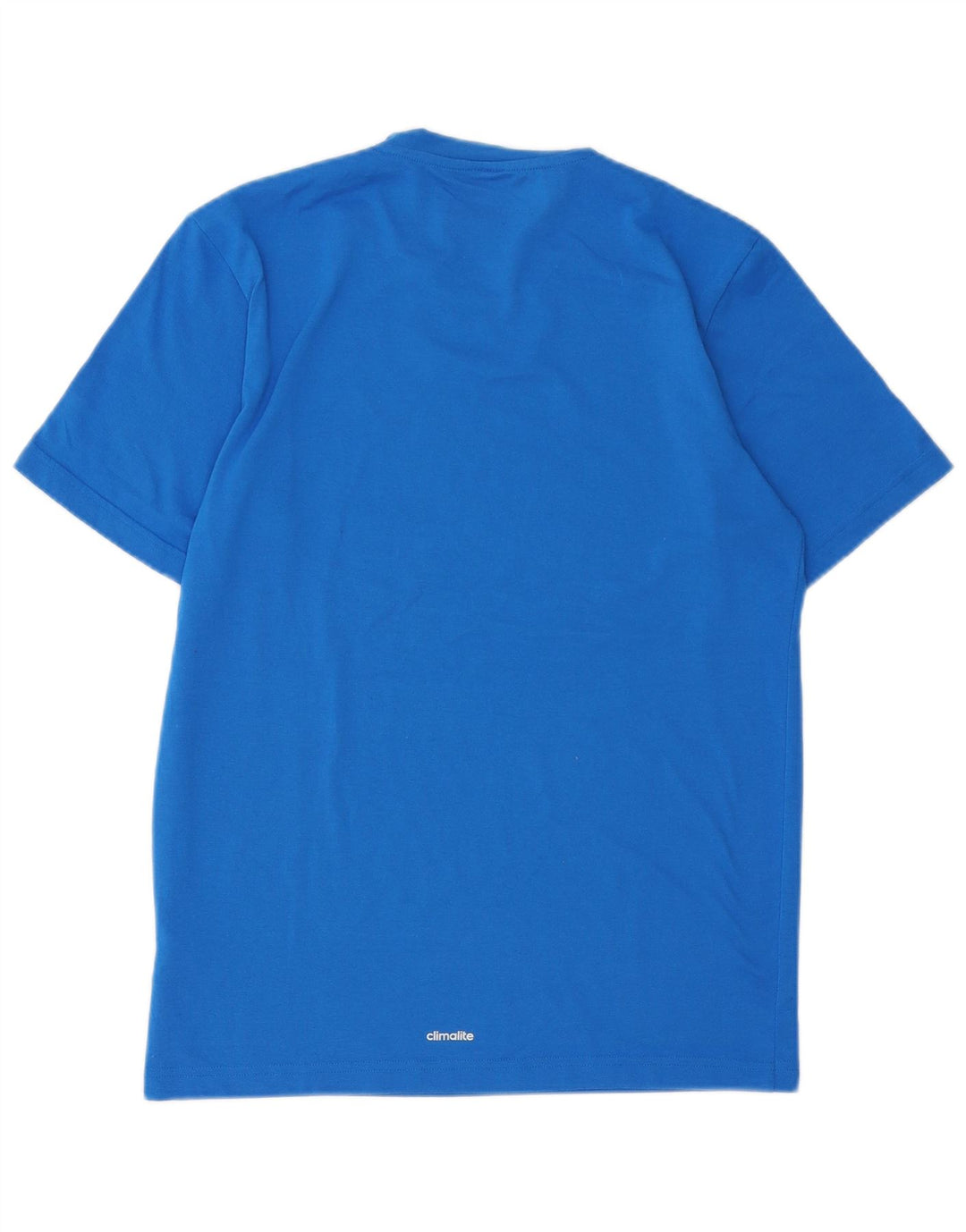 Adidas Hommes Climalite T-Shirt Haut Petit Bleu Polyester