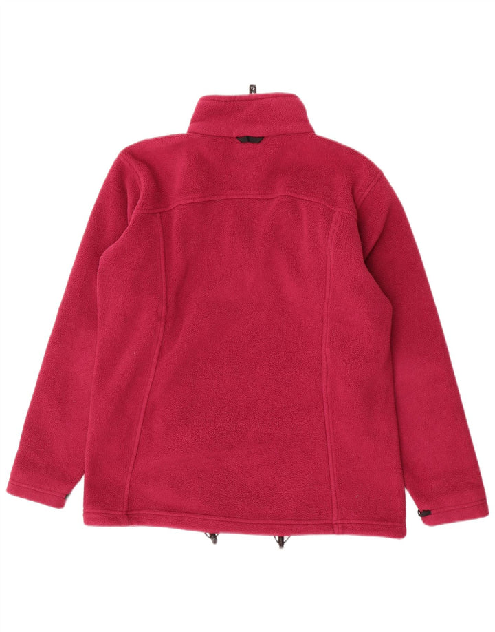 JACK WOLFSKIN Veste Polaire Femme UK 16 Large Rose Polyester