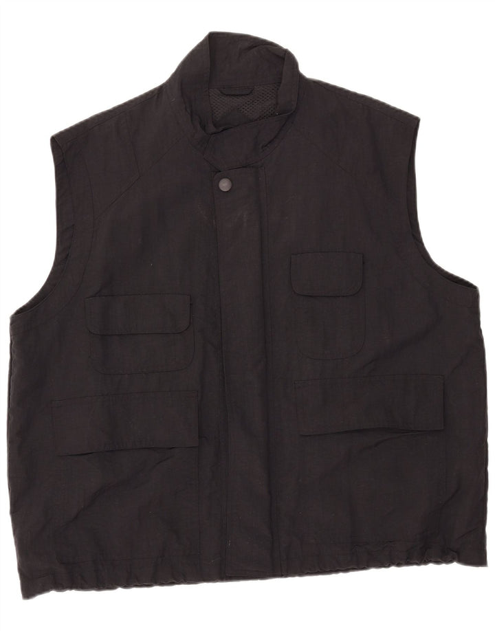 Person's Gilet utilitaire pour homme UK 44 2XL Noir Nylon
