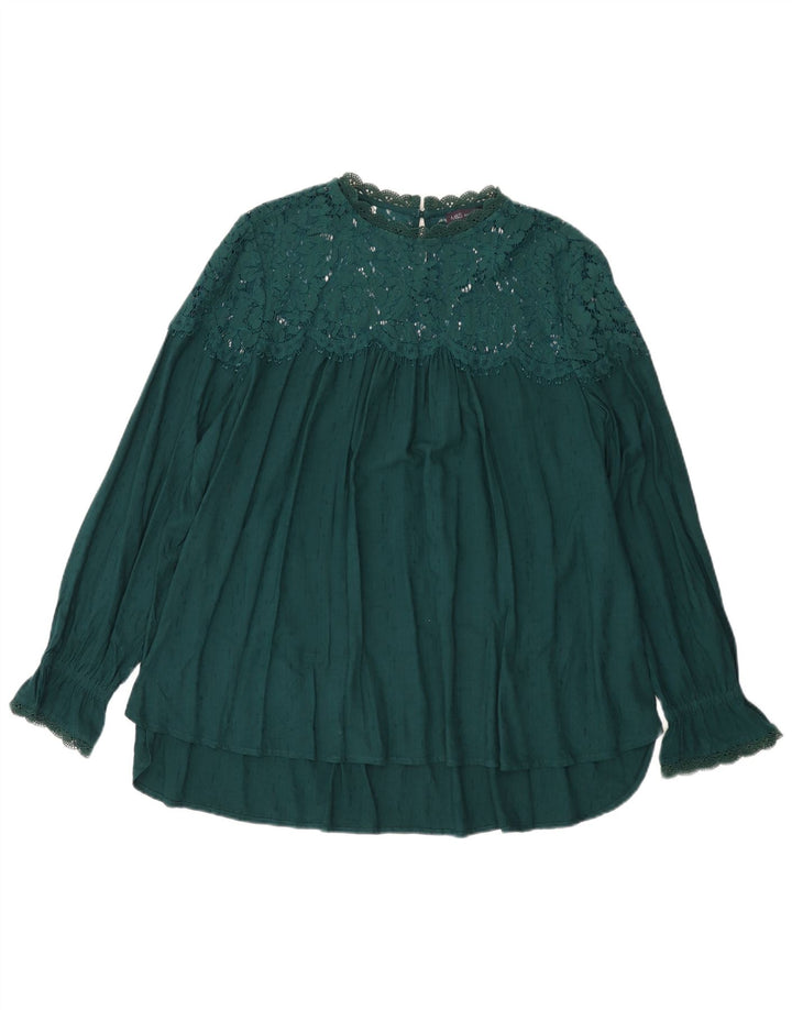 Marks & Spencer Chemisier Femme UK 22 3XL Vert Viscose