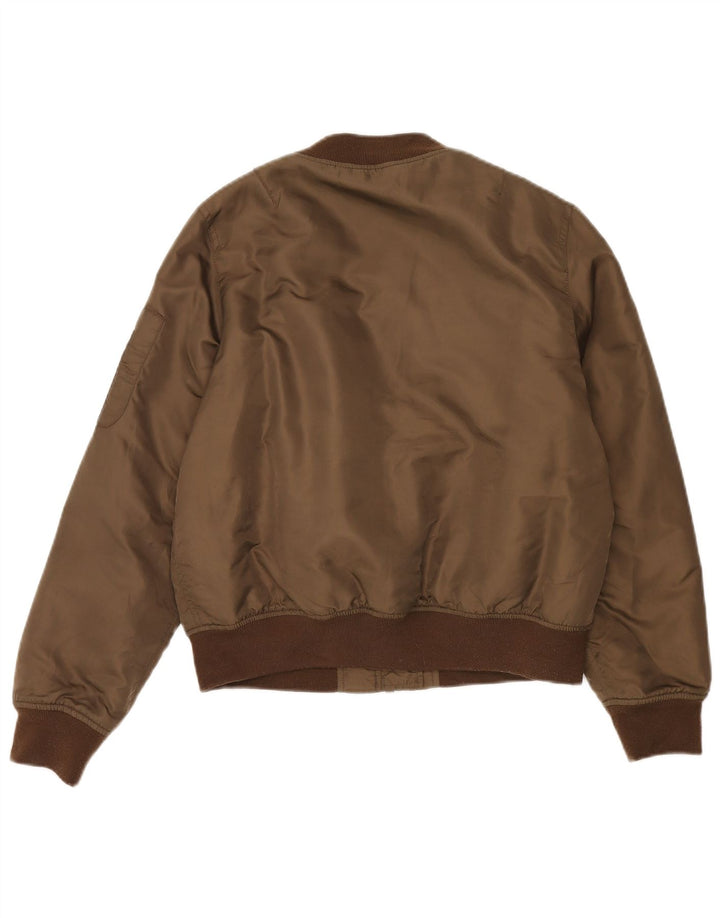 FOREVER 21 Womens Bomber Jacket UK 16 Large Khaki