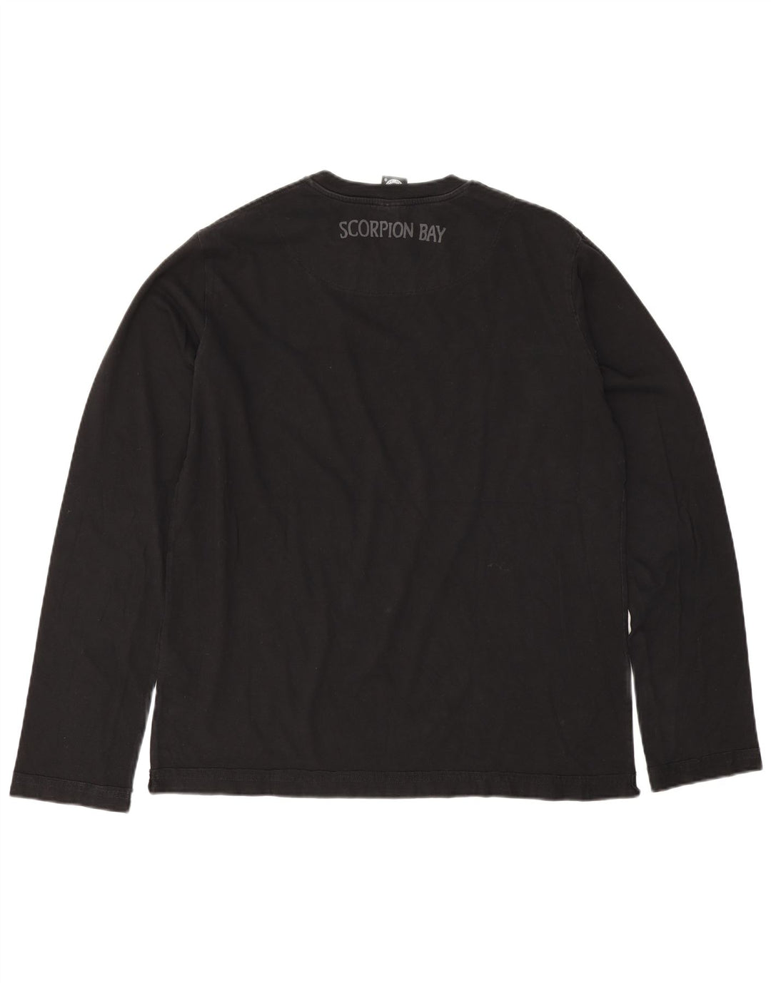Scorpion Bay Haut graphique à manches longues pour homme en coton noir 2XL