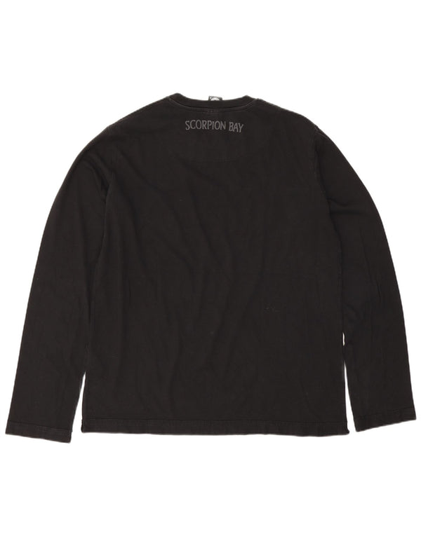 Scorpion Bay Haut graphique à manches longues pour homme en coton noir 2XL