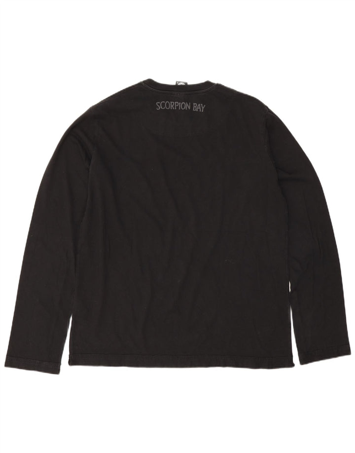 Scorpion Bay Haut graphique à manches longues pour homme en coton noir 2XL