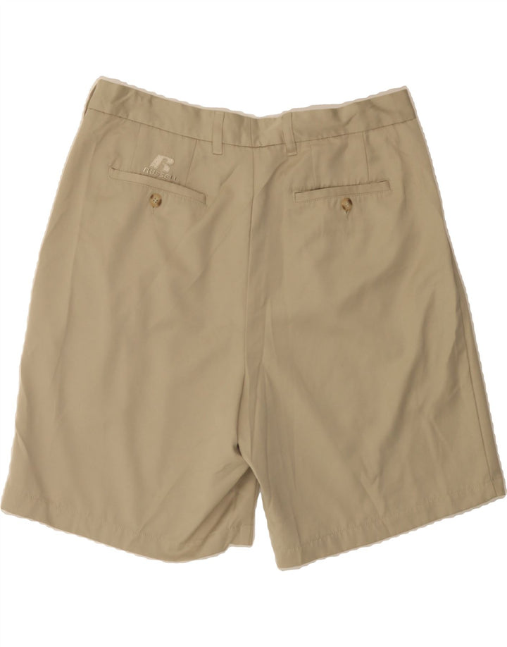 RUSSELL ATHLETIC Mens Pegged Chino Shorts W36 Large  Beige Polyester Vintage Russell Athletic and Second-Hand Russell Athletic from Messina Hembry 
