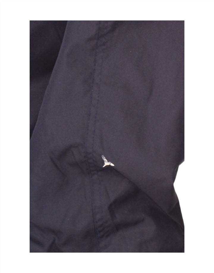 CLASSICS Womens Hooded Windbreaker Coat UK 18 XL Navy Blue