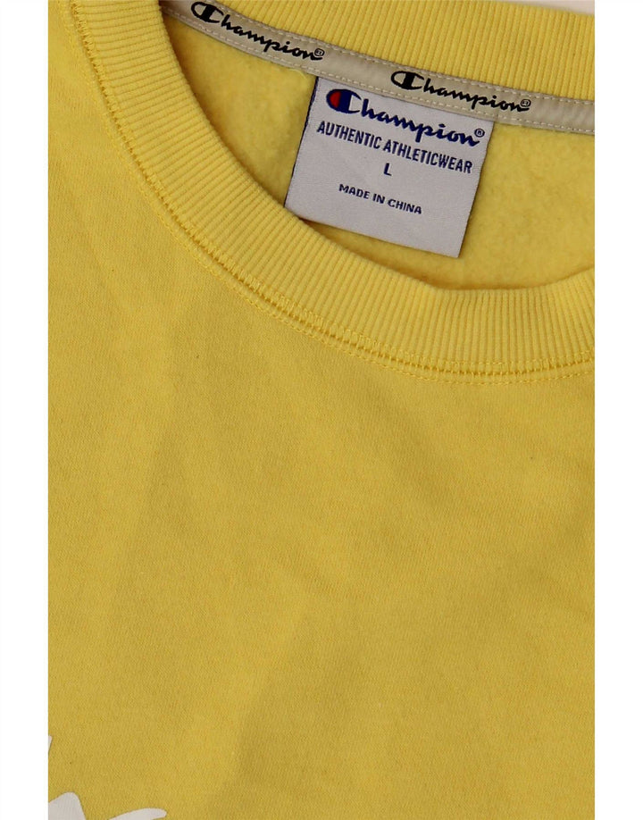 Champion Sweat-shirt graphique pour hommes, grand coton jaune
