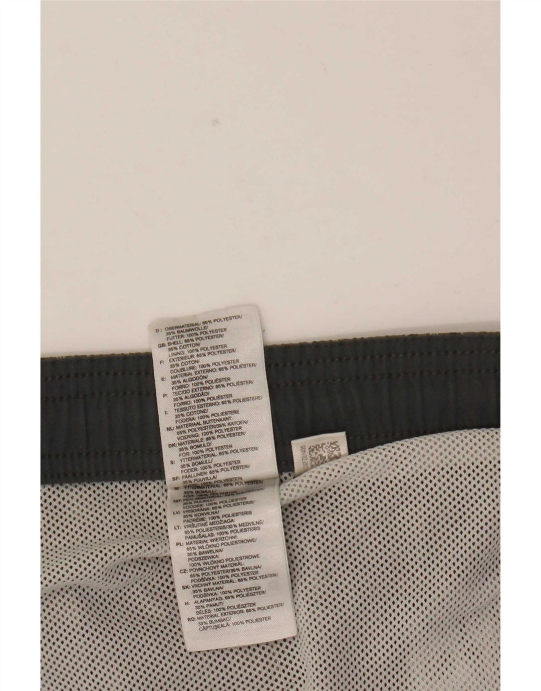 Adidas Short de bain pour homme en polyester à carreaux gris