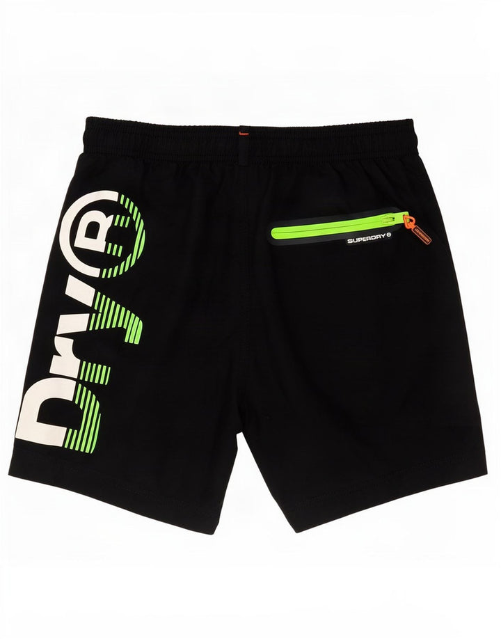Superdry Short de Bain Graphique Homme Petit Noir Polyester