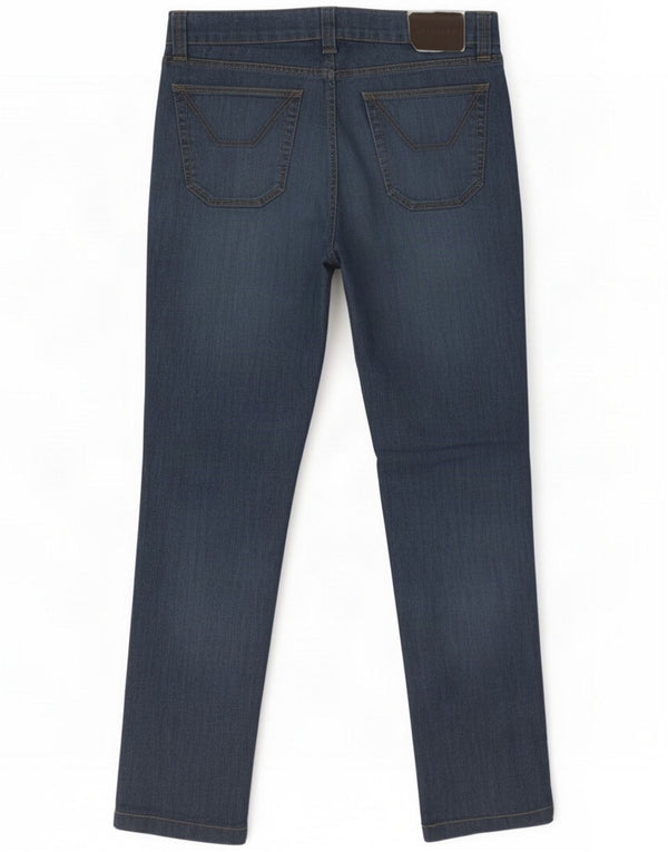 Jeckerson Mens Slim Jeans W36 L32 Bleu Marine Colourblock Cotton