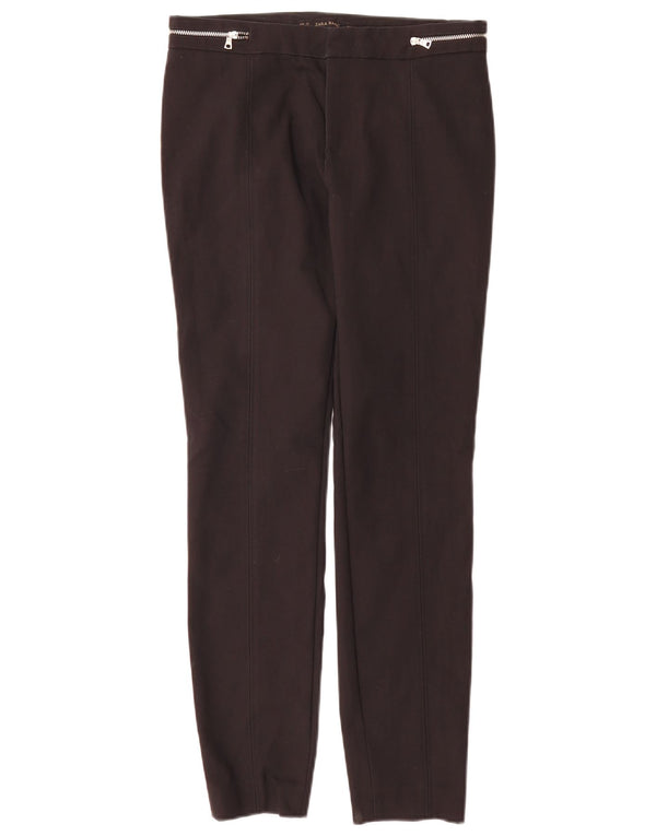 Zara Pantalon décontracté skinny pour femme EU 34 2XS W26 L29 Coton noir
