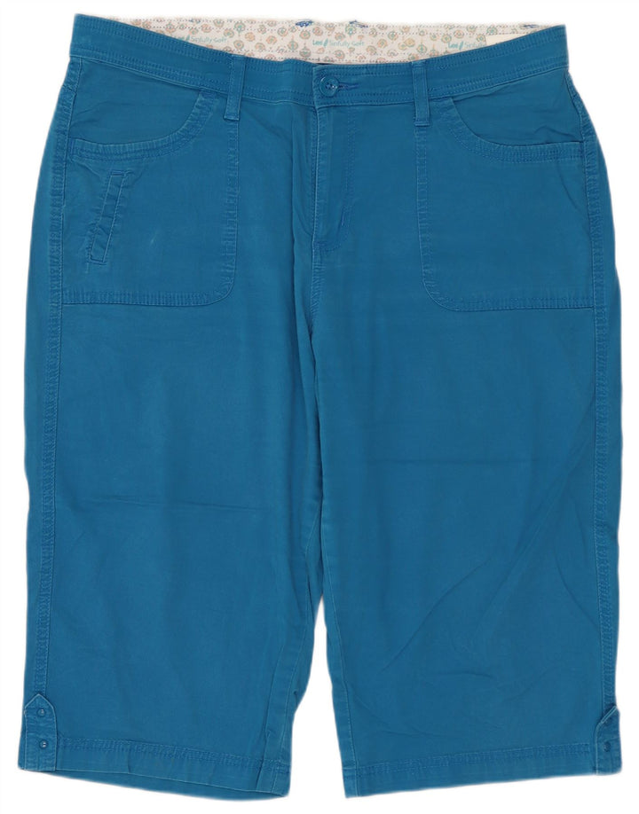 LEE Bermuda Femme US 16 2XL W36 Bleu Coton