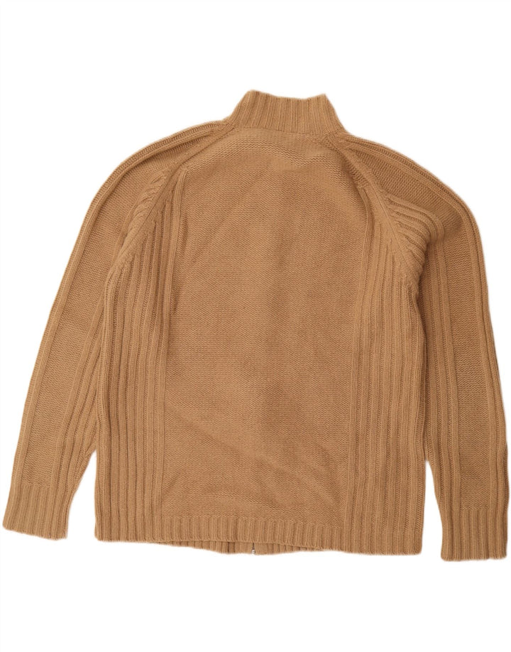 Ted Baker Pull Cardigan Homme Taille 5 XL Beige Laine d'Agneau