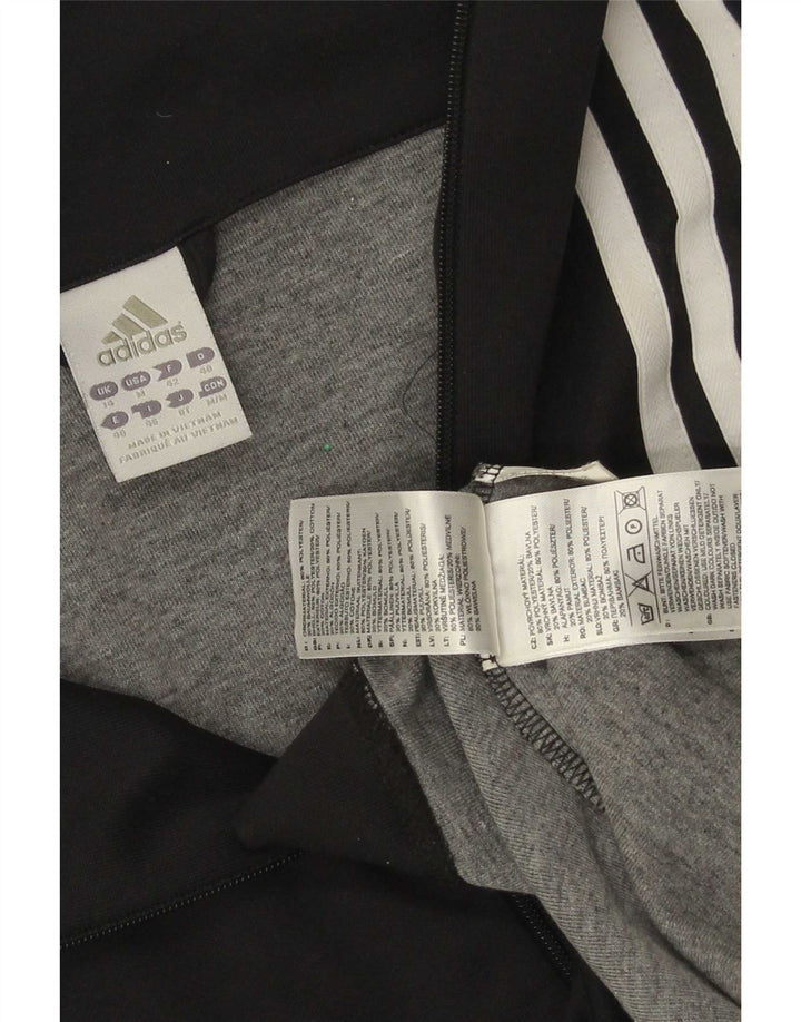Adidas Veste de survêtement pour femme UK 14 Medium Noir Polyester