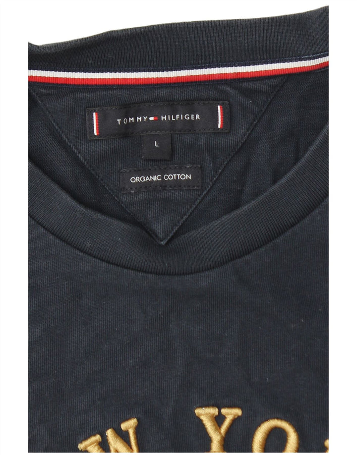Tommy Hilfiger T-Shirt Graphique Femme Grand Bleu Marine