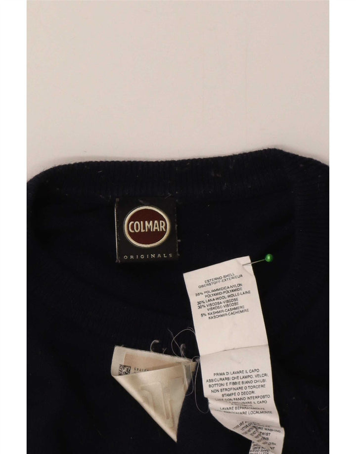 Colmar Pull Col Ras Du Cou Grand Bleu Marine Polyamide Homme