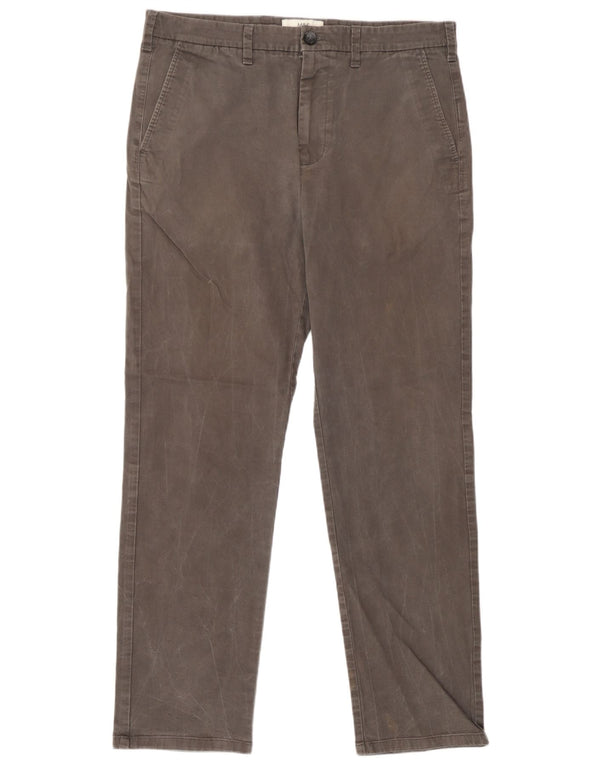 Marks & Spencer Pantalon Chino Coupe Regular Homme W34 L31 Gris Coton