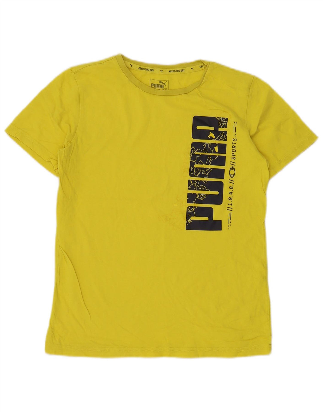 PUMA T-Shirt Graphique Garçon 13-14 ans Jaune
