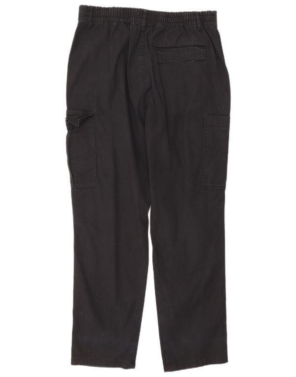 Zara Pantalon cargo droit pour homme EU 42 Large W32 L29 Noir