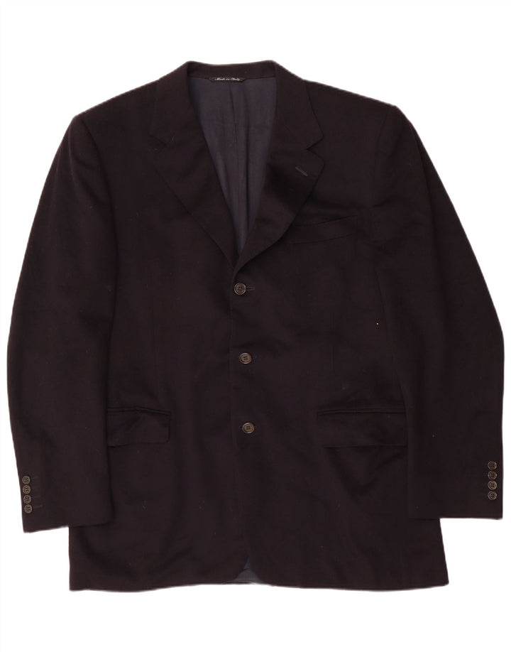 Canali Veste Blazer 3 Boutons Homme IT 52 XL Bleu Marine Laine