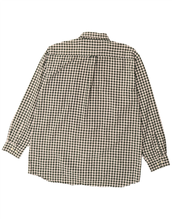 Gant Chemise en flanelle coupe régulière XL en coton vichy vert pour homme