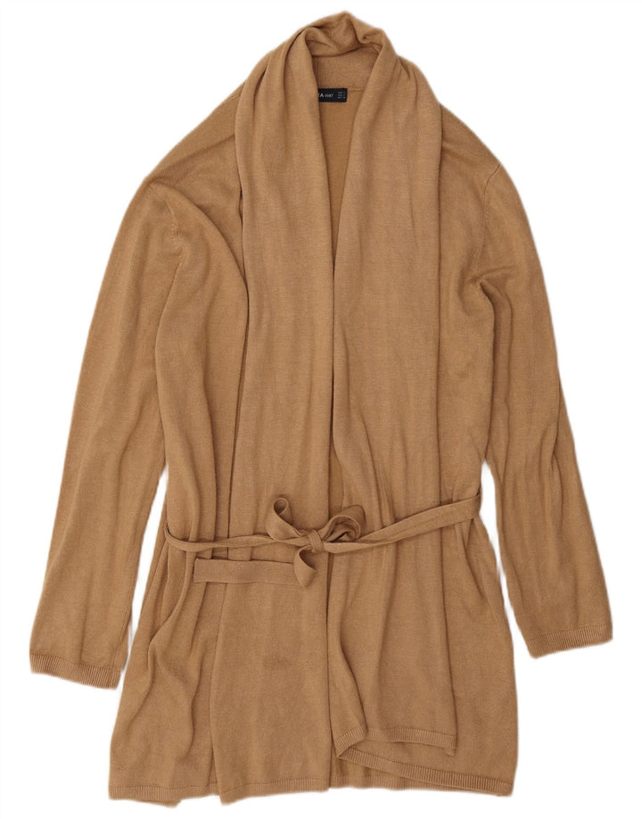 Zara Cardigan long pour femme UK 10 Petit Beige