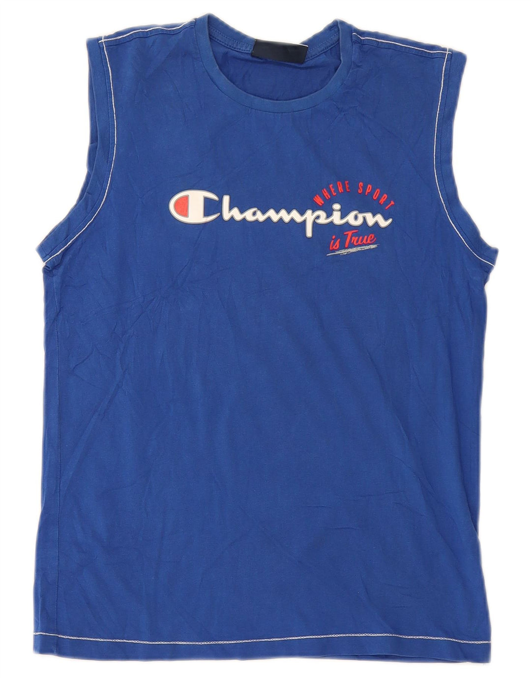 Champion Débardeur Graphique Garçon 13-14 Ans XL Bleu