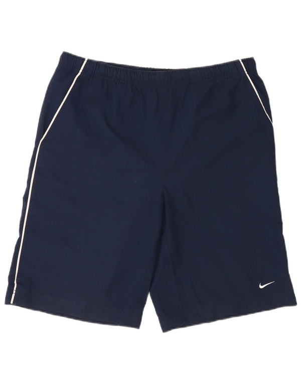 Nike Mens Graphic Regular Sport Shorts Medium Navy Blue Polyester Sports