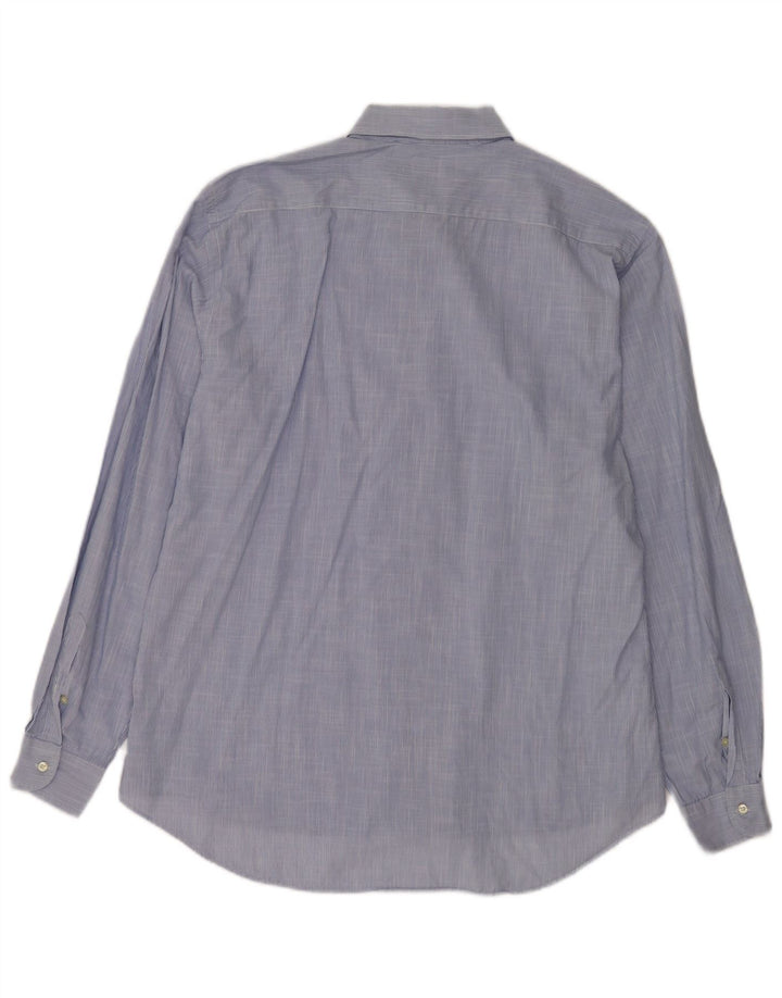 Etro Chemise homme taille 43 grand coton à fines rayures bleues