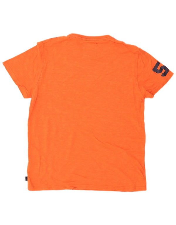 Superdry T-shirt graphique pour homme 2XL Orange Coton