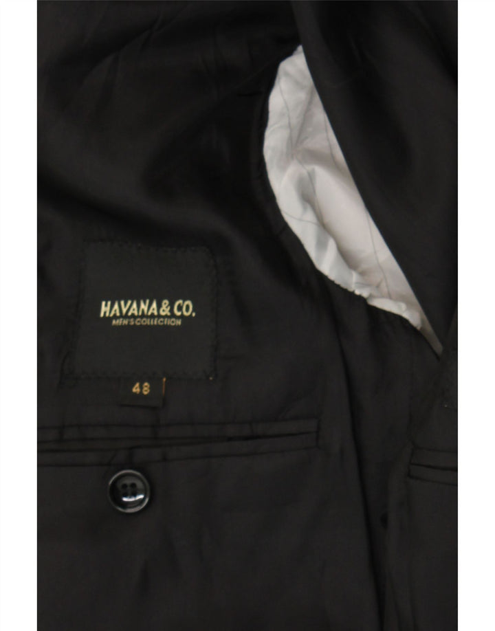 HAVANA & CO Veste Blazer 2 Boutons Homme IT 48 Noir Moyen Polyester