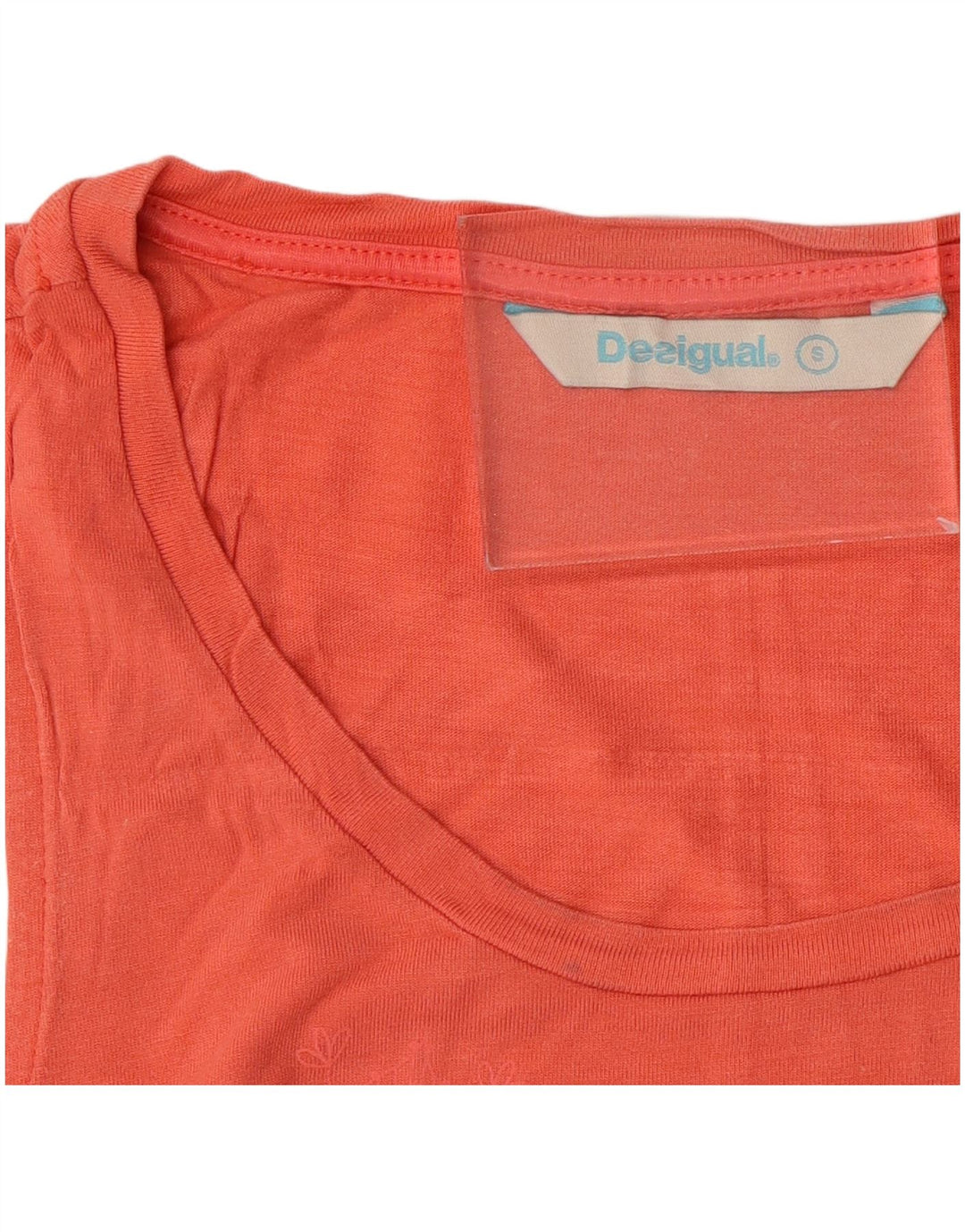 Desigual Chemisier sans manches pour femme UK 10 Petit motif cachemire rose