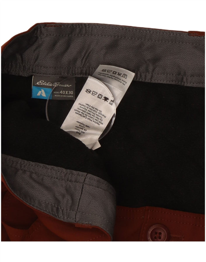 Eddie Bauer Pantalon cargo droit pour homme W40 L30 en nylon marron