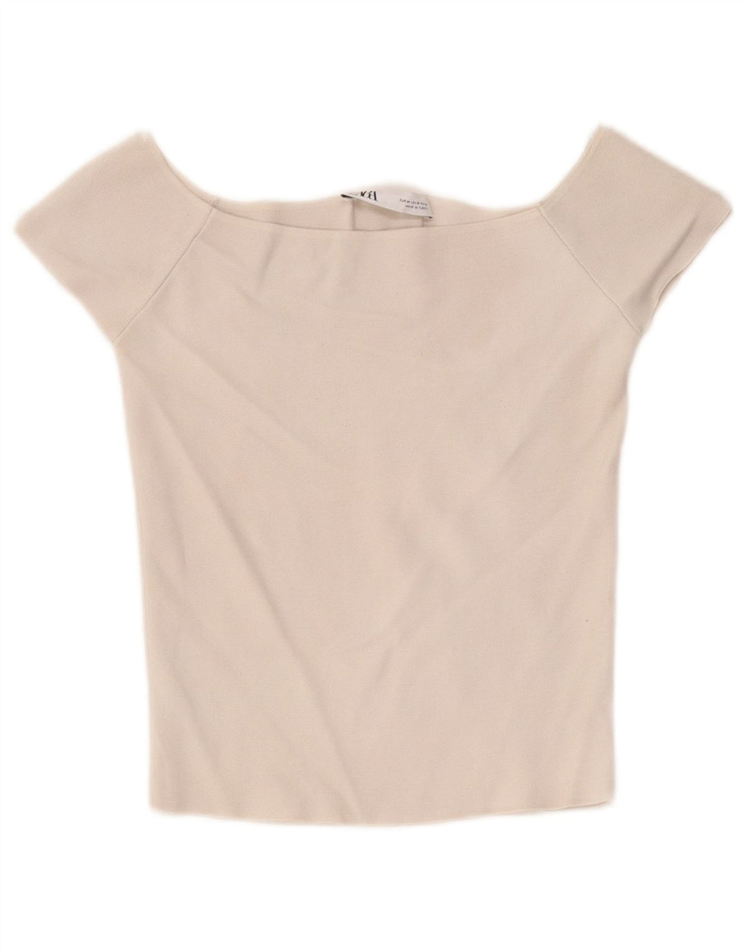 Zara Haut à épaules dénudées pour femme UK 12 Blanc moyen