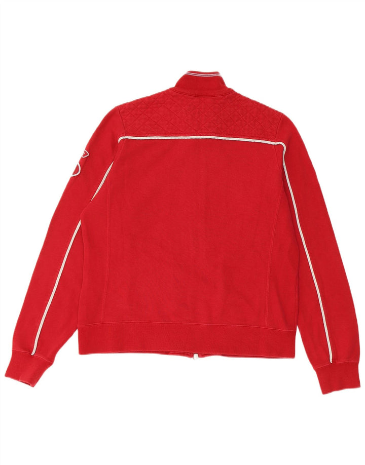 Champion Veste de survêtement graphique pour femme UK 14 Large Rouge Coton