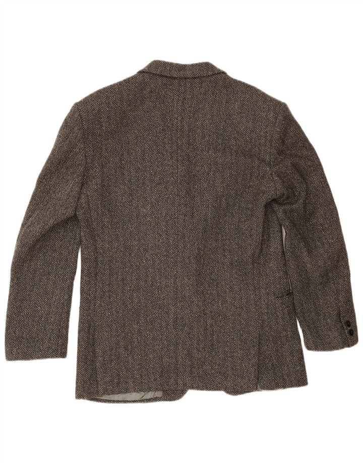 Pierre Laurent Veste Blazer 1 Bouton Homme IT 46 Petit Gris Chevrons