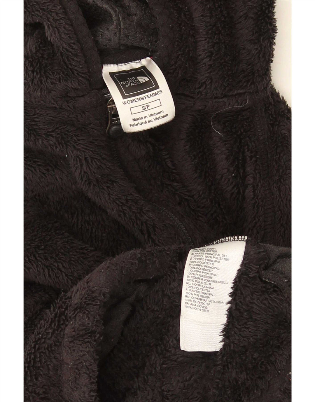 The North Face Veste polaire à capuche pour femme UK 10 Small Noir Polyester