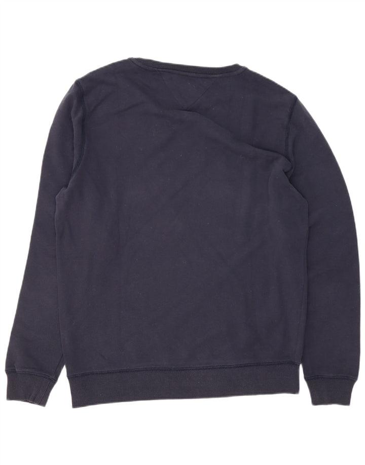 Tommy Hilfiger Sweat-shirt pour homme en coton bleu marine Taille L