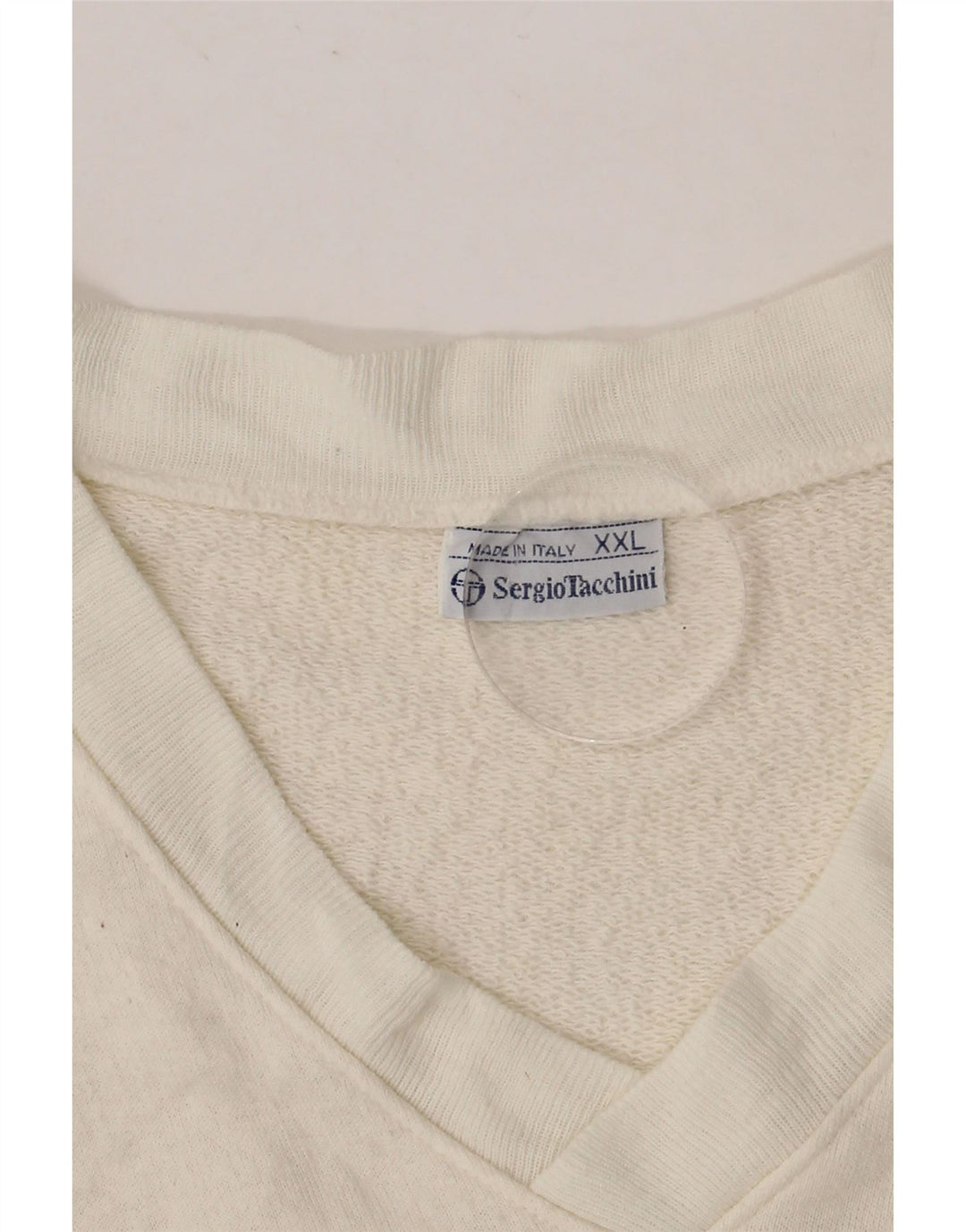 SERGIO TACCHINI Sweat-Shirt Homme 2XL Blanc Cassé Colourblock