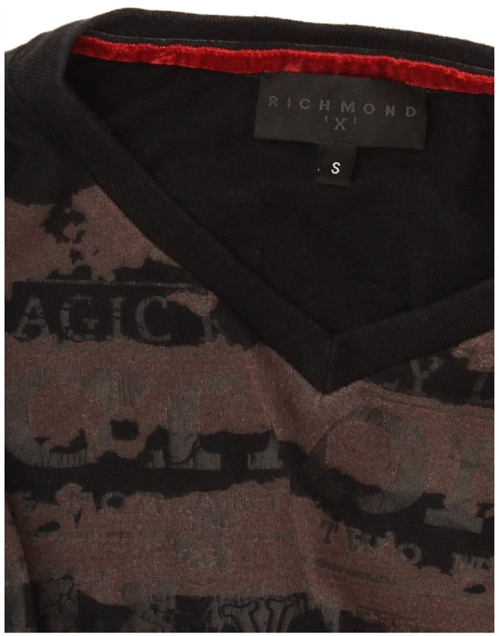 Richmond Haut graphique à manches longues pour homme Petit rayé noir