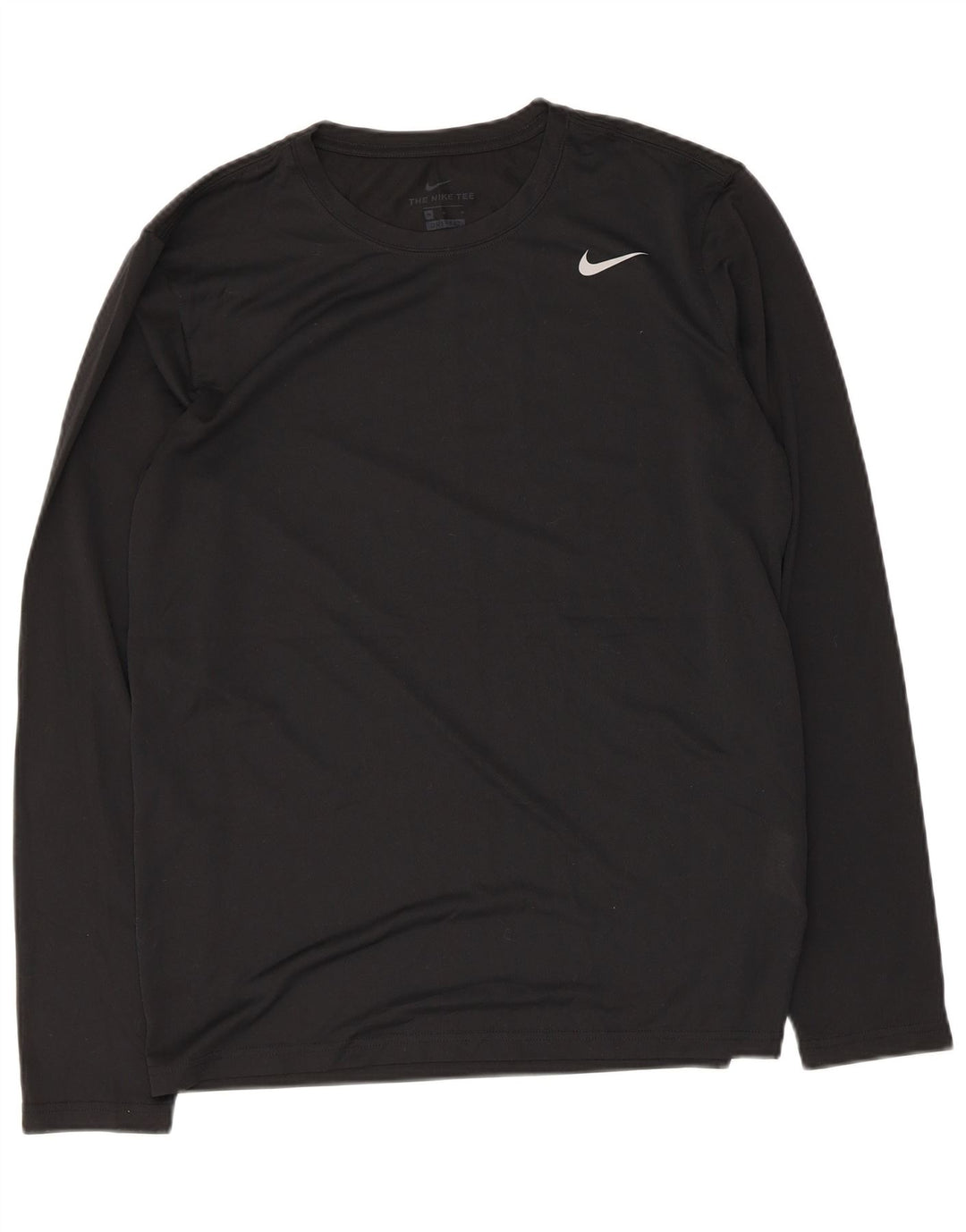 Nike Haut Dri Fit à manches longues pour homme Noir moyen Polyester