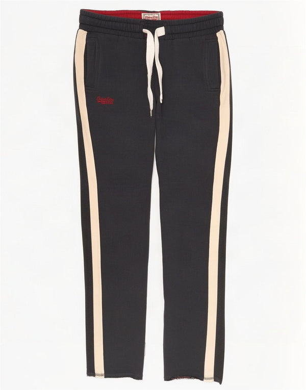 Superdry Pantalon de survêtement coupe slim pour femme UK 10 Small Noir Colourblock